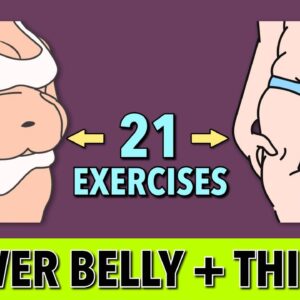 Lower Belly & Thigh Slim Down: 21-Exercise Shaping Challenge