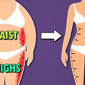 Mat Workout to Lose Thigh Fat and Love Handles Fast