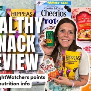 Healthy Snack Review | Trying New Healthy Low Point Foods | WeightWatchers Points, Calories, Macros