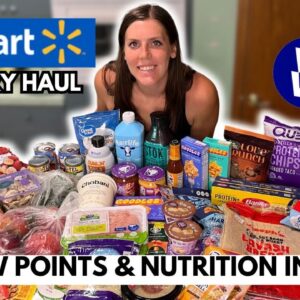 HUGE Healthy WALMART Grocery Haul | WeightWatchers Points | Healthy Meal Ideas For Weight Loss