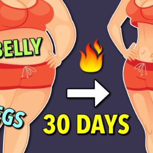 30-Day Fat Burn Challenge: Belly + Legs