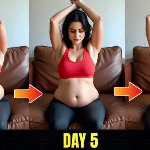 No Energy to Exercise? Try This 5 Min Sitting Belly Fat Workout for Fast Weight Loss!