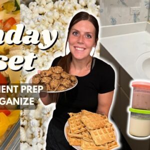Sunday RESET | Ingredient/Meal Prep, Organize | Staying on Track | Creamis & Breakfast Cookies