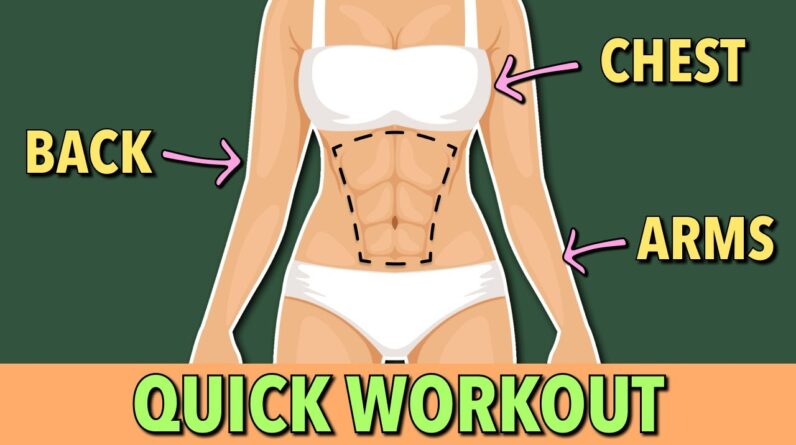 17-Min Lean Arms, Chest & Back Workout: Quick Exercise for Busy Days
