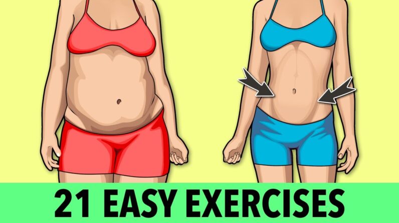 21 Easy Exercises at Home - Beginner Weight Loss Workout