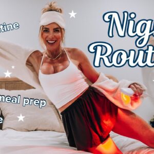 6pm healthy night routine | self care, meal prep + high protein dessert