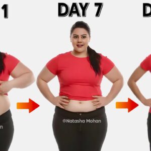 Flat Belly In 14 Days | 5 Min Easy Belly Fat Exercises at Home 🔥