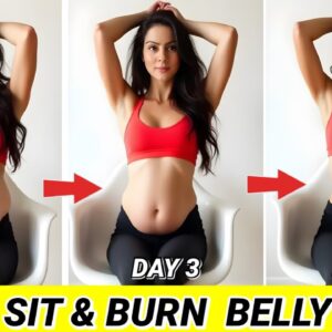 Hate Workouts? Do These Easy Exercises to Lose Belly Fat Sitting (7 Days Only!)