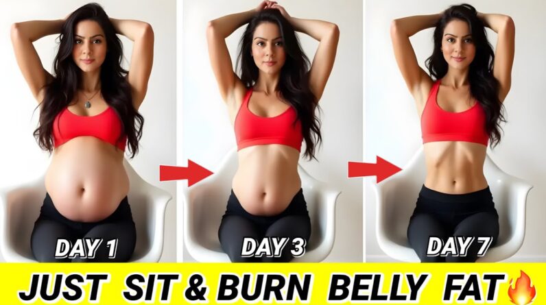 Hate Workouts? Do These Easy Exercises to Lose Belly Fat Sitting (7 Days Only!)