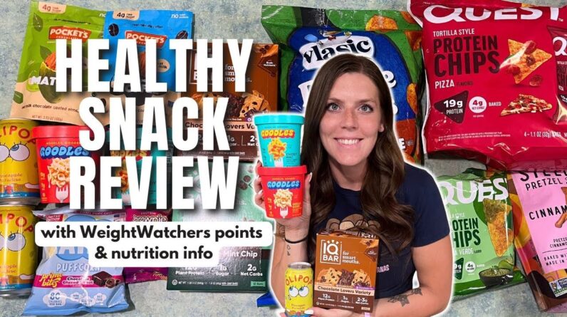 Healthy Snack Review | Trying New Healthy Low Point Foods | WeightWatchers Points, Calories & Macros