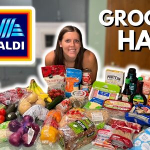HUGE Healthy ALDI Grocery Haul For Weight Loss | Meals I Eat To Lose Weight | WeightWatchers Points