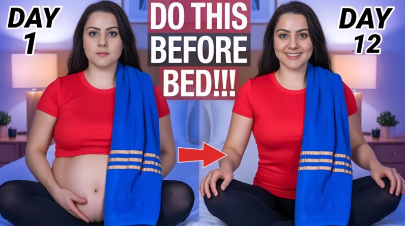 Sleep Belly Fat Away in 12 Days – 5 Min Bed Exercise to Lose Belly Fat Fast