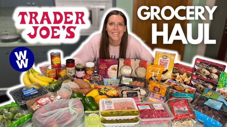 HUGE Healthy Trader Joe's Grocery Haul | WeightWatchers Points & Calories/Macros/Nutrition Info