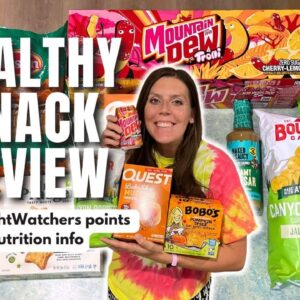 Healthy Snack Review | Trying New Healthy Low Point Foods | WeightWatchers Points, Calories & Macros