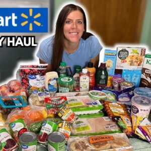HUGE Healthy WALMART Grocery Haul | WeightWatchers Points | Healthy Meal Ideas For Weight Loss