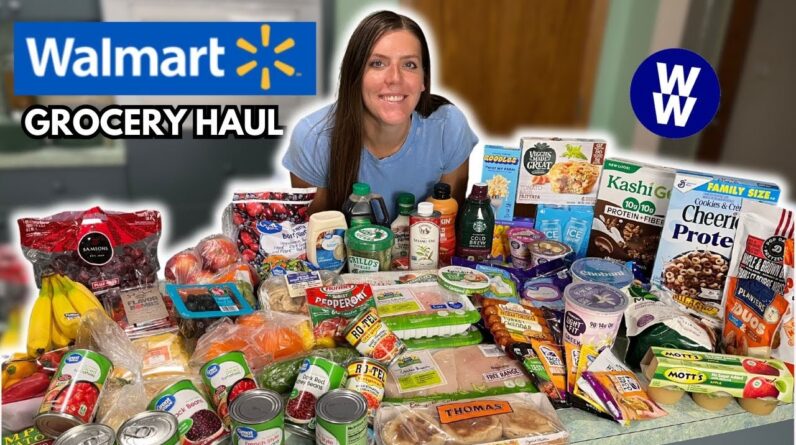 HUGE Healthy WALMART Grocery Haul | WeightWatchers Points | Healthy Meal Ideas For Weight Loss
