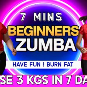 I Lost 3 Kgs in 7 Days 💃 7 Min Beginners Zumba Dance Workout for Weight Loss & Belly Fat