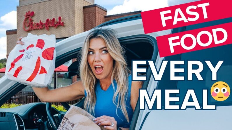 How to eat FAST FOOD & still lose fat 🍟 (my go-to high protein orders)