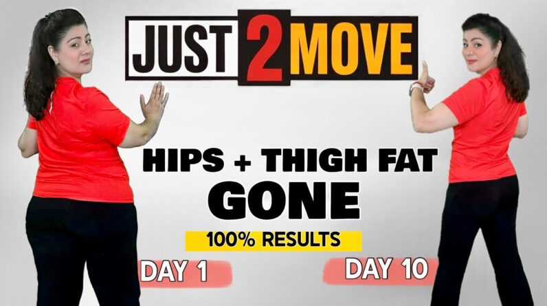 I Lost Hip & Thigh Fat in 10 Days 🔥 Just 2 Simple Moves (No Squats, No Lunges!)