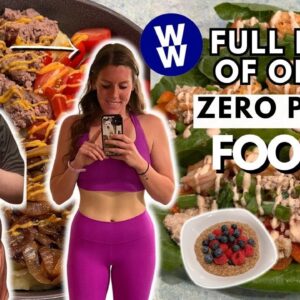 I Ate ONLY Zero Point Foods for a Day | WeightWatchers | What I Eat in a Day For Weight Loss