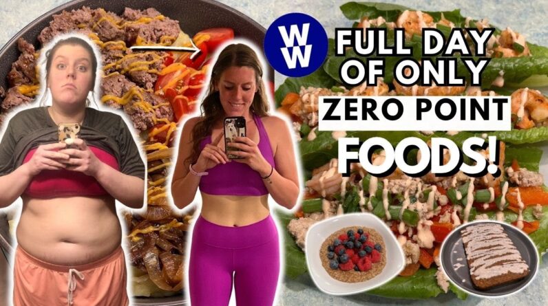 I Ate ONLY Zero Point Foods for a Day | WeightWatchers | What I Eat in a Day For Weight Loss