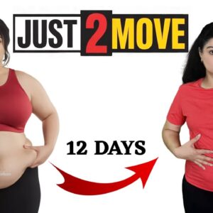 2 Simple Moves 🔥 Lose Belly & Side Fat in 12 Days (Beginner Friendly!)