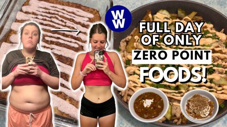 I Ate ONLY Zero Point Foods for a Day | WeightWatchers | What I Eat in a Day For Weight Loss