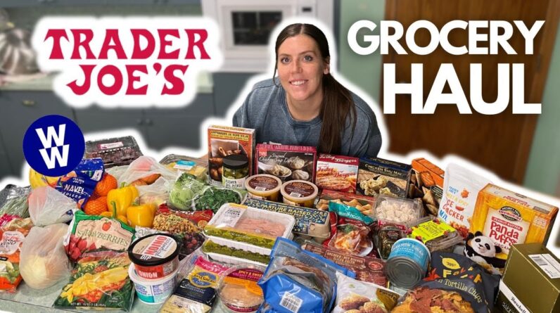 HUGE Healthy Trader Joe's Grocery Haul | WeightWatchers Points & Calories/Macros/Nutrition Info