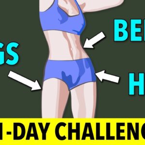 21-Day Fat Loss Challenge: Legs, Belly & Hips Home Workout