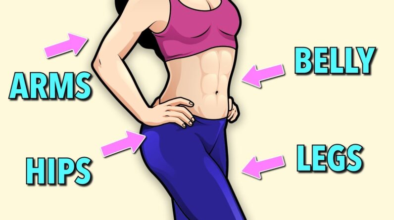 30-Min Arm + Belly + Hips + Leg: Stubborn Fat Burn Workout