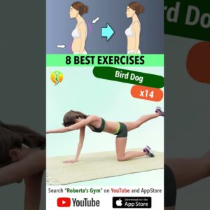 #fix #badposture with 8 #exercises #quick #homeworkout #weightloss #posturecorrection @RobertasGym
