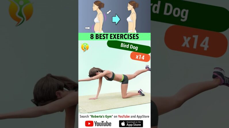 #fix #badposture with 8 #exercises #quick #homeworkout #weightloss #posturecorrection @RobertasGym