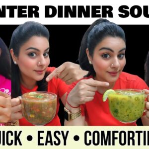 4 Healthy Winter Soups | Light, Filling & Perfect for Dinner ❤️