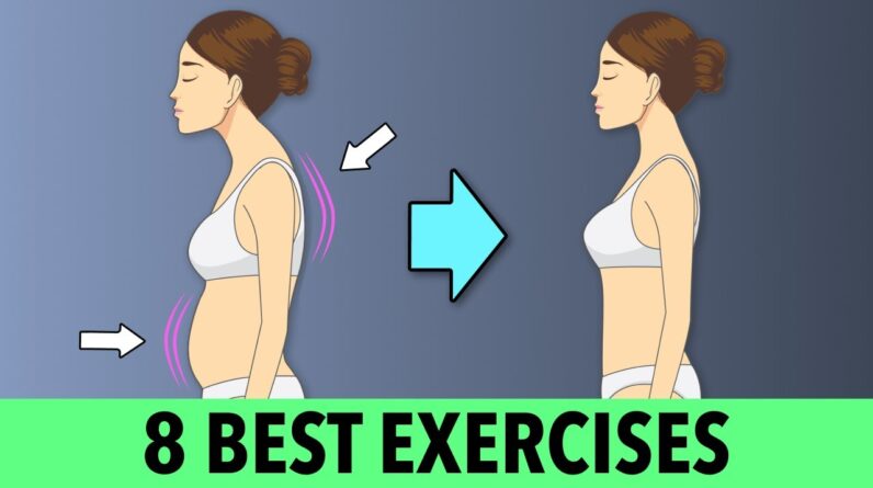 Fix Bad Posture with 8 Exercises - Quick Home Workout