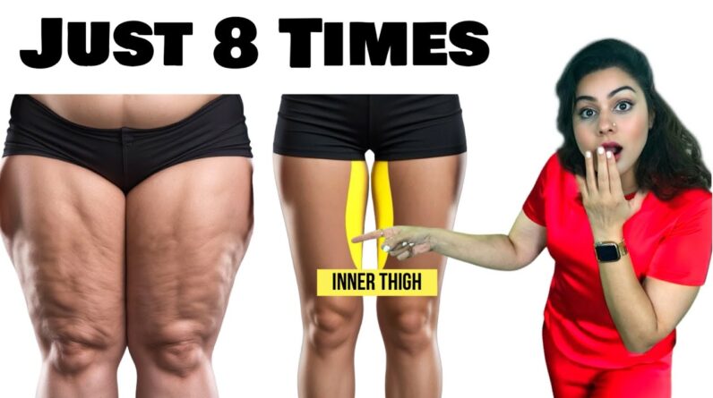 Do this 8 Times To Burn Thigh Fat – Get Slimmer Legs In 14 Days (No Jumping, No Floor)