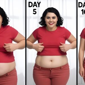 Do This 1 EXERCISE For Belly Fat For 10 DAYS - Then Look In The Mirror ( No Jumping , No Floor)