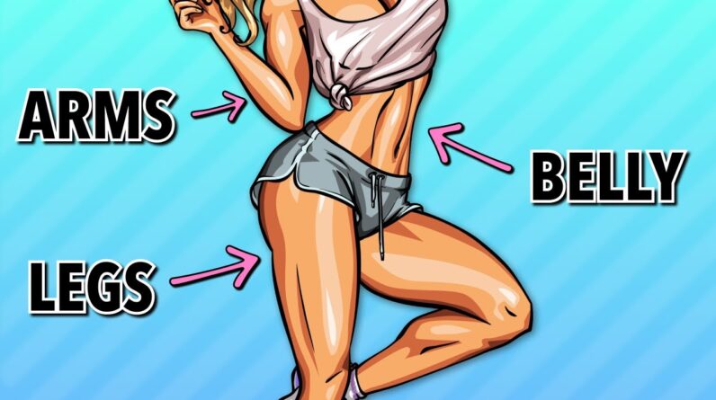 30 Min No Jumping Full Body Fat Burn: Belly, Legs, Arms