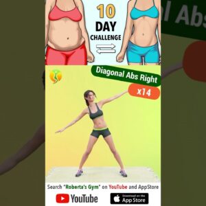 The 10-Day #bellyfat Burning #workoutchallenge  @RobertasGym   #weightloss #homeworkout #fitness
