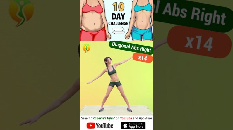 The 10-Day #bellyfat Burning #workoutchallenge  @RobertasGym   #weightloss #homeworkout #fitness