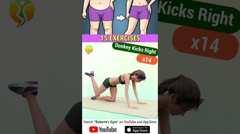 Reduce #legfat and #hipfat with 15 #exercisesathome @RobertasGym #weightloss #homeworkout #fitness