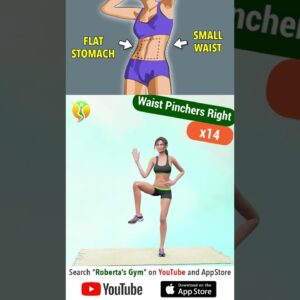 #30minworkout for #flatstomach & #smallwaist  @RobertasGym  #homeworkout #weightloss #homeexercise