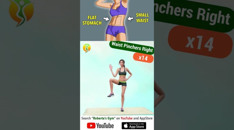 #30minworkout for #flatstomach & #smallwaist  @RobertasGym  #homeworkout #weightloss #homeexercise