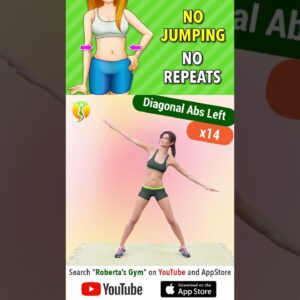28 Min #smallwaist #nojumping , #norepeat – #homeexercise  @RobertasGym  #weightloss #workout