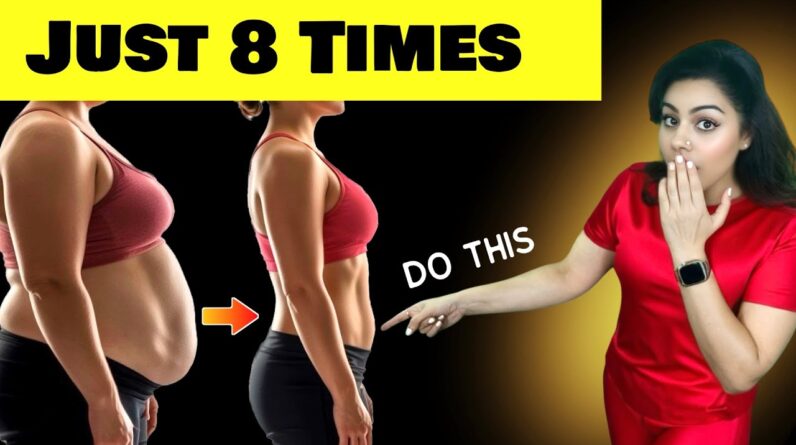 Do this 8 Times To Lose Belly Fat –Get Slimmer Waist In 14 Days (No Jumping, No Floor)