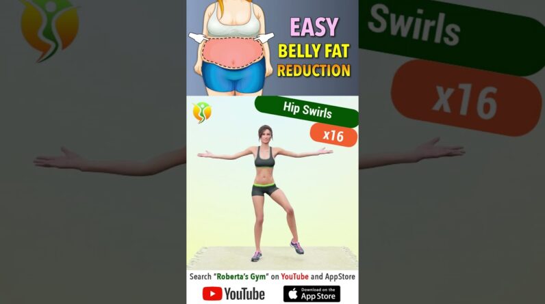 20 #easyexercises for #bellyfatreduction – #nojumping Required  @RobertasGym  #weightloss #workout