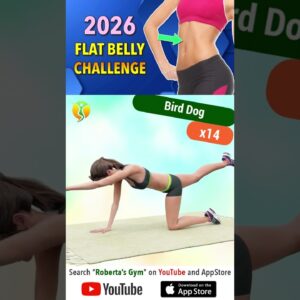 #2026 #flatbellychallenge #exercise to #reduce #stomachfat  ⁨@RobertasGym #weightloss #homeworkout