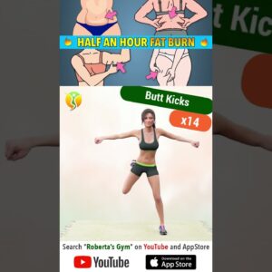 Half An Hour #fatburn - #homeworkout for #weightloss @RobertasGym  #workout #fitness #homeexercise
