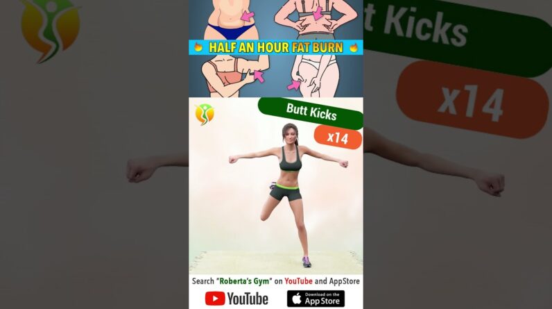 Half An Hour #fatburn - #homeworkout for #weightloss @RobertasGym  #workout #fitness #homeexercise