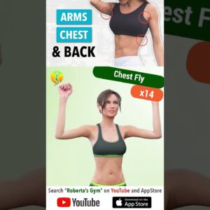 17-Min #Lean #Arms #chest & #backworkout : #quickexercise for #busydays  @RobertasGym #homeworkout