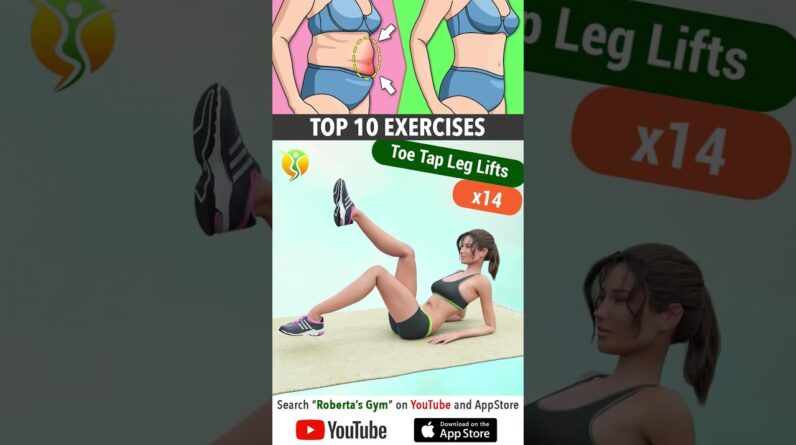 10 #bestexercises to Shrink #stomachfat #fast @RobertasGym  #homeworkout #weightloss #fitness